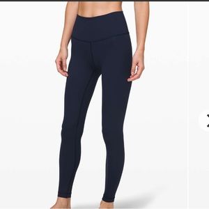Lululemon Wunder Under Luxtreme Leggings in True Navy